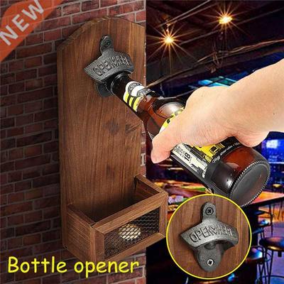 Vintage Wall Bottle Opener Antique Iron Wall Mounted Bar Bee