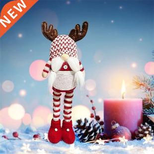 Christmas Doll Faceless Display Window Props Dwarf Standing