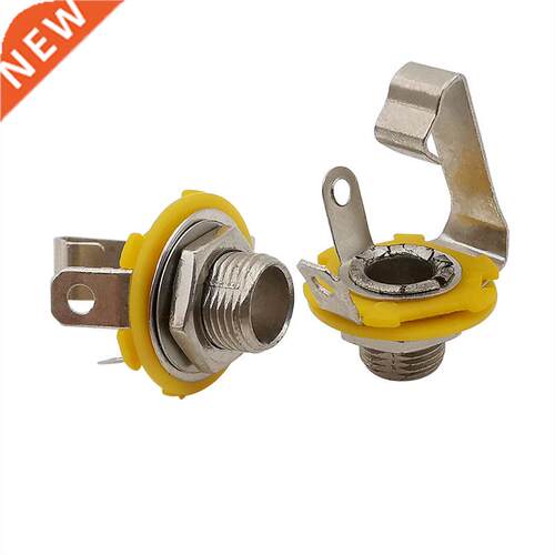 5Pcs 6.35 2 Pole Feale Audio ono Jack Socket Solder Conn