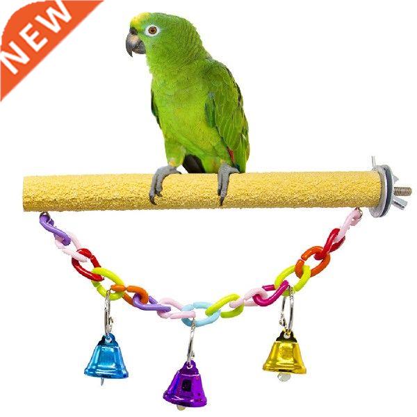 Parrot Squeak Scrub Molar Stick Standing Toy Bird Perch