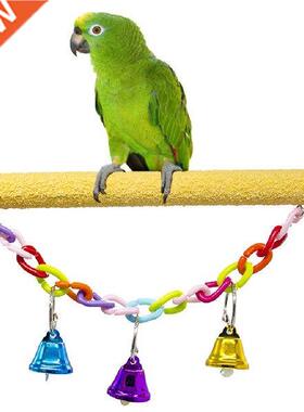 Parrot Squeak Scrub Molar Stick Standing Toy Bird Perch