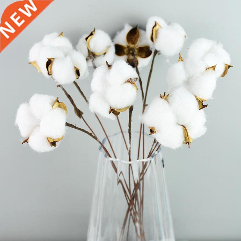 Naturally Dried Cotton Flowers White Home Decorative Artific