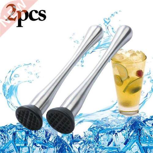 2pcs Portable Crushed Ice Stainless Steel Kitchen Supply