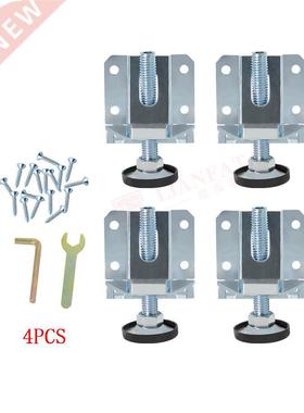 4PCS Carbon Steel Height Threaded Adjustable Leveling Glides