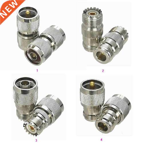 1Pcs Connector UHF PL259 SO239 to N Male plug & Fema