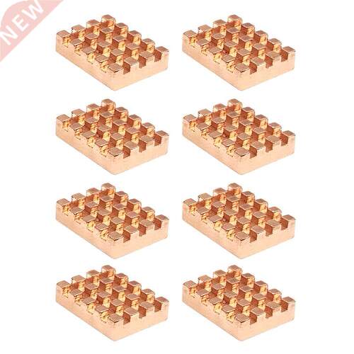 8Pcs/Set Adhesive Memory Heat Sink Pure Copper Heat Sink Adh