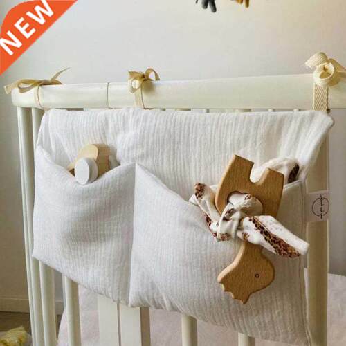 Crib Cotton Diaper Bottle Molar Toy Storage Bag Used to Stor