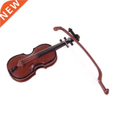 Figurines Plastic Mini Violin Dollhouse Crafts Music