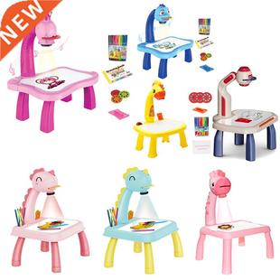 Children Led Projector Art Drawing Table Toys Kids Painting