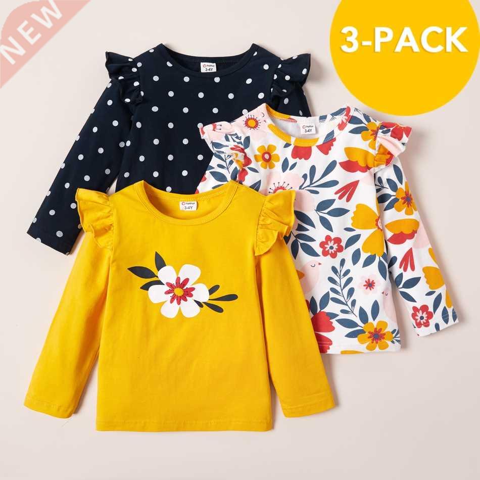 PatPat New Arrival Autumn and Spring -pack Girls T-shirt