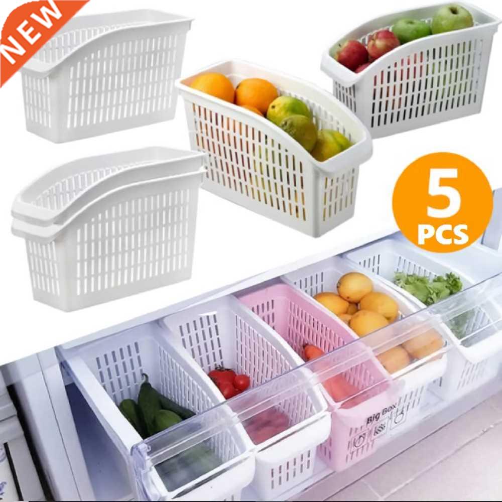 Kitchen Refrigerator Organizer Basket Container Drawner Adju