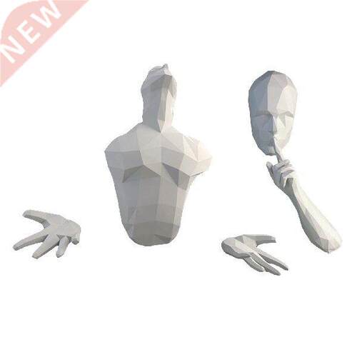 Origami D Paper Person Model Bedroom Dining Room Wall