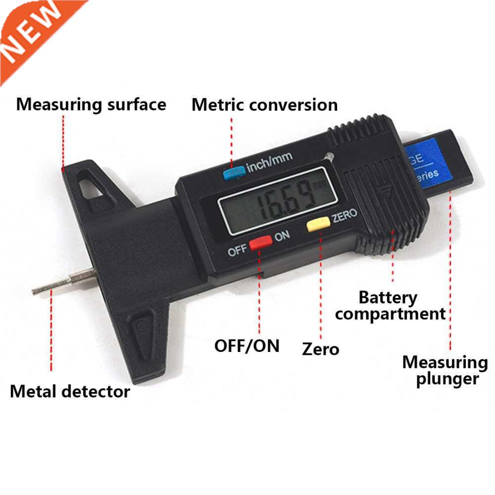 Car Tire Tyre Tread Depth Tester Gauge Meter Measurer For M