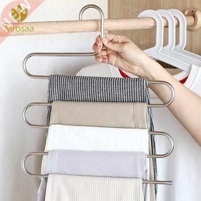 Trousers Hanger Bathroom Organizer Clothes Closet Belt Hol
