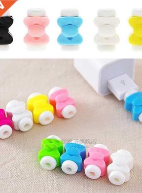 10pcs Silicone Cable Organizer Office Stationary Desk Set Ac