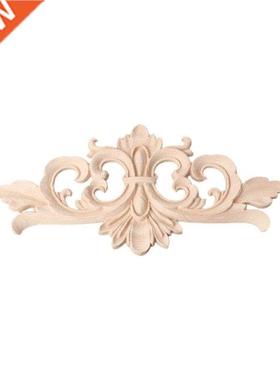 Wood Carved Corner Onlay Applique Frame Decoration Furniture
