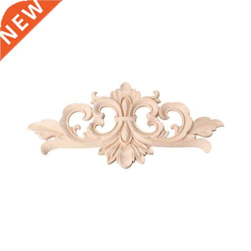 Wood Carved Corner Onlay Applique Frame Decoration Furniture