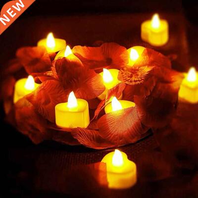 6Pcs/Set Candle Light Wide Application Visual Effect Plastic