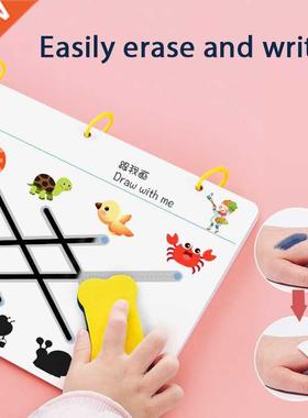 Magical Tracing Workbook Reusable Calligraphy Copybook Toddl
