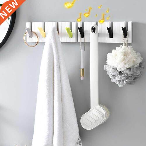 Piano StyleCoat Rack Hook Wooden Piano Style Color Wall Hang