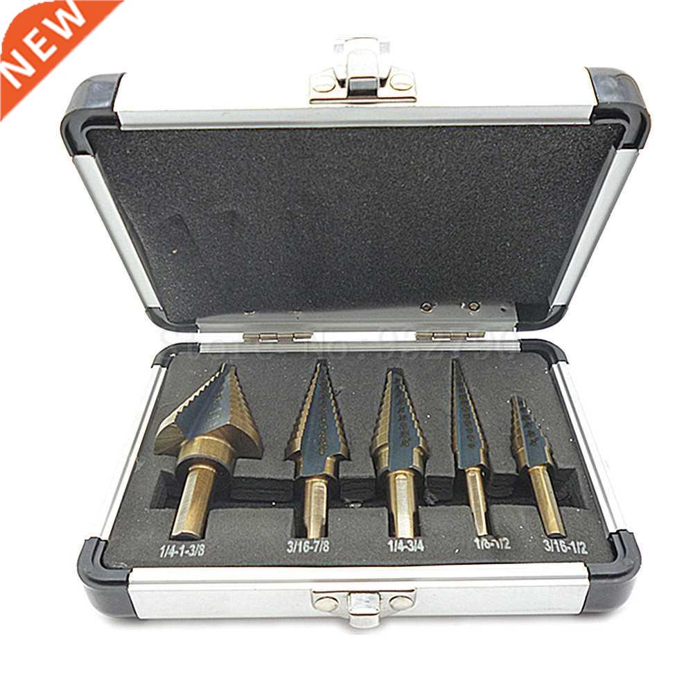 5pcs Hss Cobalt Multiple He 50 Sizes Set Sae Step Cone Dri