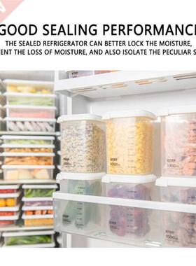 240-2200ml Kitchen Sealed Grain Storage Box PP Transparent