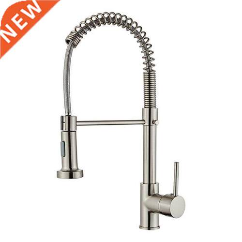 Single-Handle Sink Faucet Pull-Down Sprayer Spring Single Ho