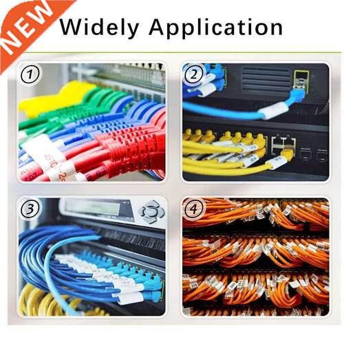 750Pcs Cable Label Organizer Stickers A4 Paper Wire Ethernet