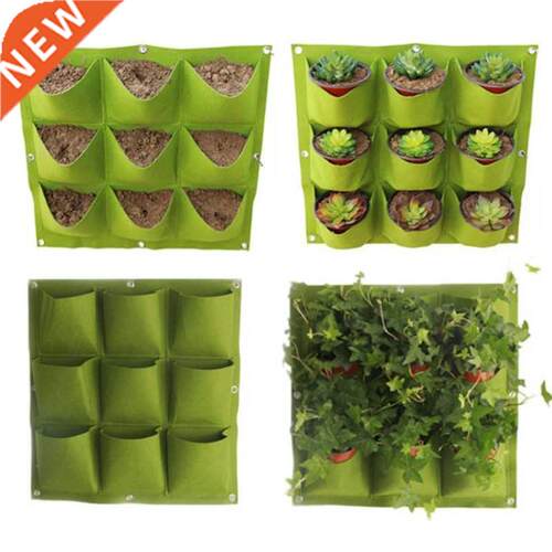 9/18/36/64 Pockets Green Grow Bags Planter Vertical Garden V