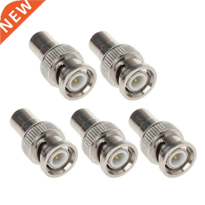 5x BNC Male To RCA Female Coaxial Connector Adapter for CCTV