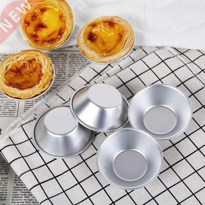 Round Shape Aluminum Alloy Egg Tart Molds Cupcake Mini Pie