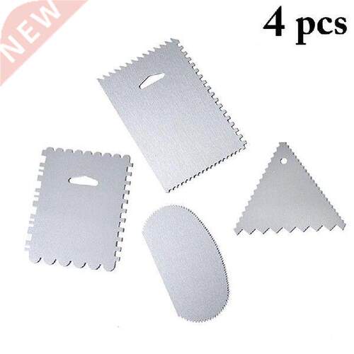 4pcs Cream Scraper Irregular Teeth Edge DIY Scraper Cake