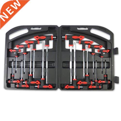 16 Pcs T-Handle Ball End Hex Key Wrench Set & T-Hand