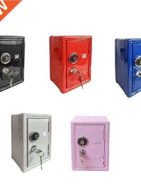94PF Mini Metal Safe Box with Key Creative Piggy Bank