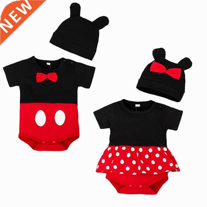 Unisex Cartoon Infant Cotton Clothing Summer Short Sleeve Ju