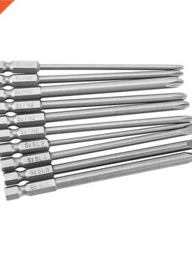 10pcs Anti Slip Phillips Bits Set PH1 Ph2 100mm Power Tools