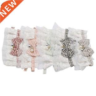 Bowknot Lace Pet Bib Collar Dog Necklace Necktie Bow Tie