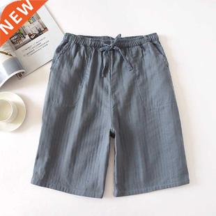 Summer men's thin couple's home pants can be worn outside