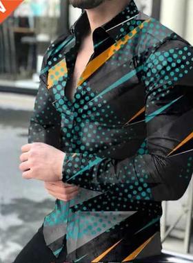 Spring Autumn New Men Slim Fit Shirt Long Sleeve Camisa Masc