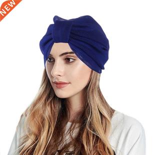 Head Knot Headwear Women Cap Fashion Hat 802 Pleated Mus