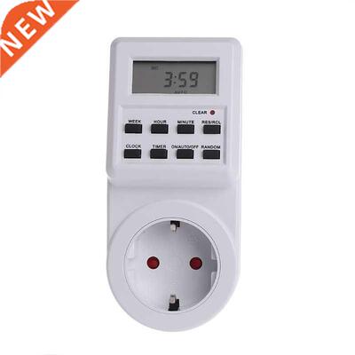 Plug-in Timer Switch Socket with Clock Summer Time Random Fu