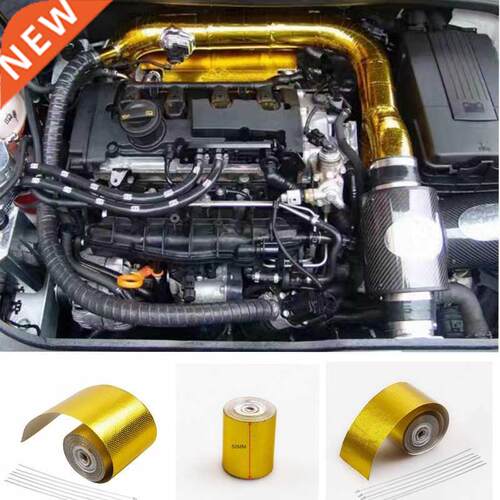 Fiberglass Roll Backed Adhesive Reflective Gold High Temper
