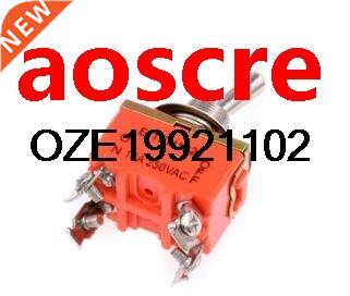 DPST ON/OFF 2 Position Panel Mounted Toggle Switch 250V 15A
