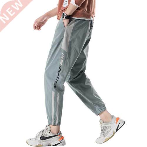 Men	s Casual Pants 2020 Black Pencil Pants Elastic Wa