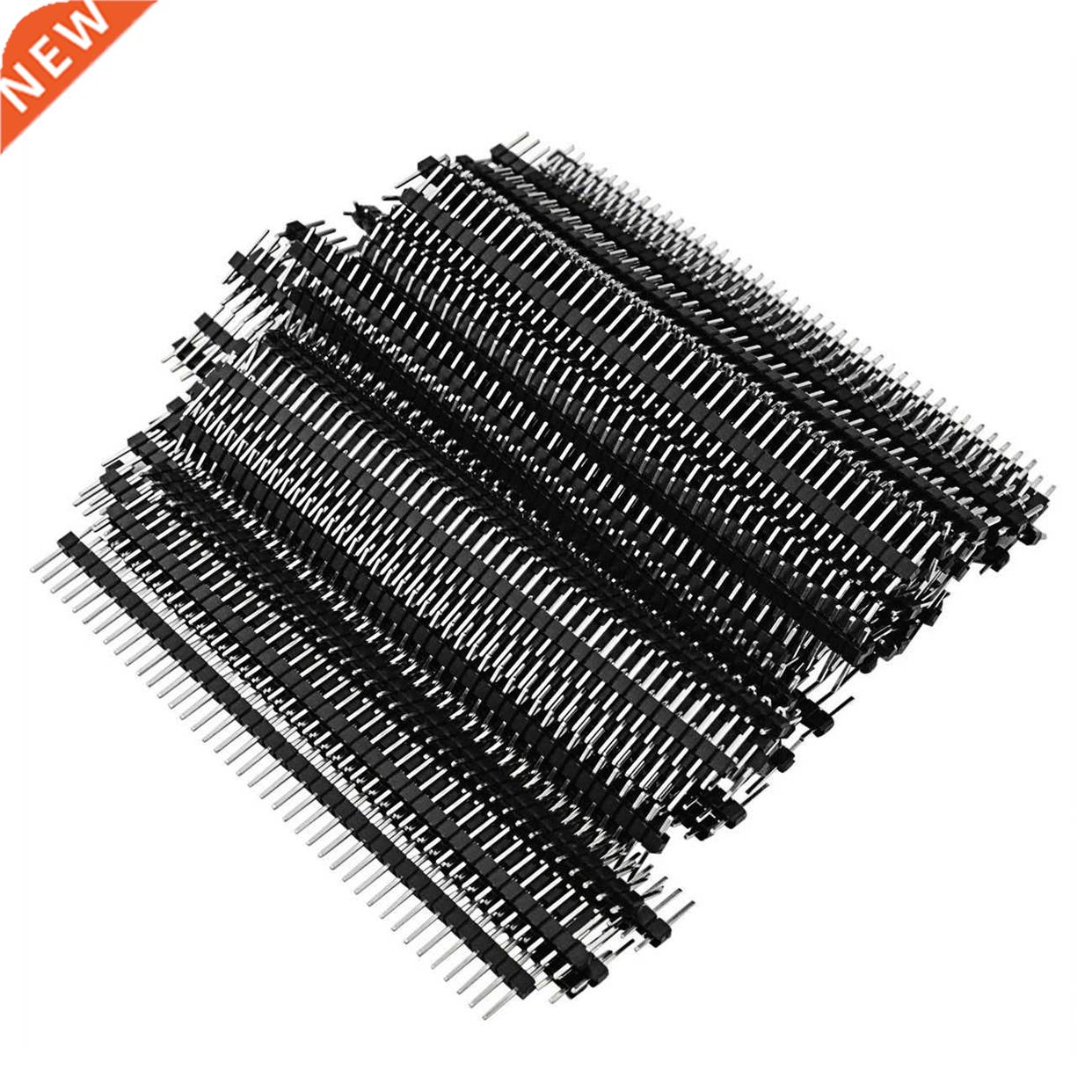 100pcs Male Header Pins, Row 40 Pin 0.1 Inch (2.54mm) Male P