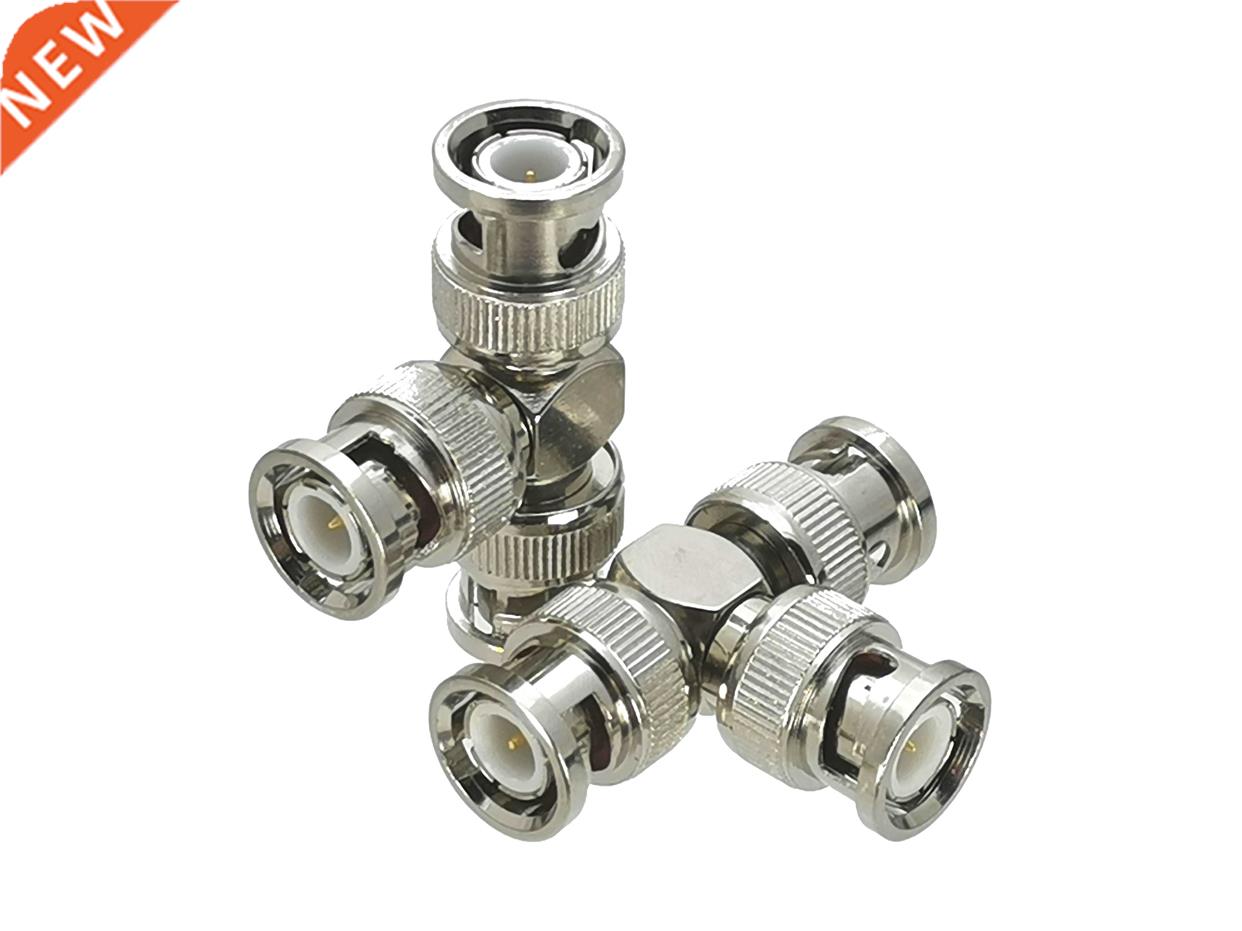 10Pcs BNC Male plug to 2x BNC Male T Splitter RF Adapter Con