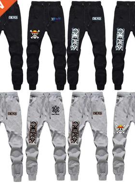 Anime One Piece Luffy Casual Sweatpants Law Zoro Edwd Newg