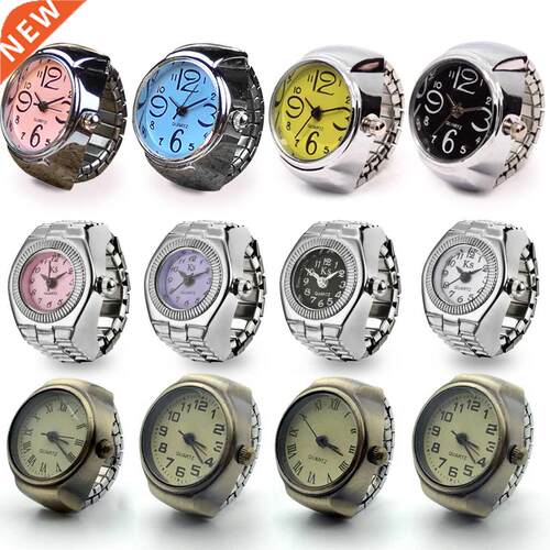 Vintage Punk Finger Watch Mini Elastic Strap Alloy Watches C