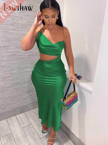 Hawthaw Women Elegant Party Club Evening Birthday Hollow Out