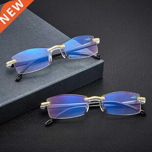 Ant Rad 2022 Rmless Readng Glasses Lght Ultralght Blue